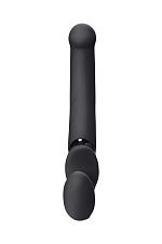 Безремневой страпон с функцией вибрации Strap-on-me, 24.5 см, черный