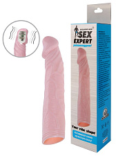 Вибронасадка на пенис реалистик Sex Expert L-74