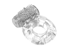 Эрекционное виброкольцо из серии Rings Axle-pin, прозрачное