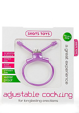 Утягивающее лассо ADJUSTABLE COCKRING, фиолетовое