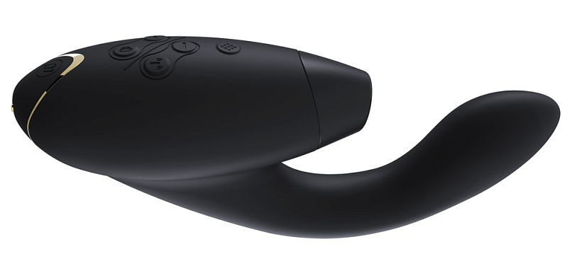 Клиторальный стимулятор Womanizer Duo с технологией Smart Silence, черный