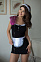 Костюм горничной с открытой спиной SOFTLINE COLLECTION JANE, S/M