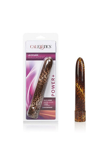 Вибромассажер для женщин классический с принтом Leopard Massager