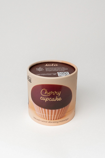 Вакуумно-волновой стимулятор Lola Games Cherry Cupcake с вибрацией, винный