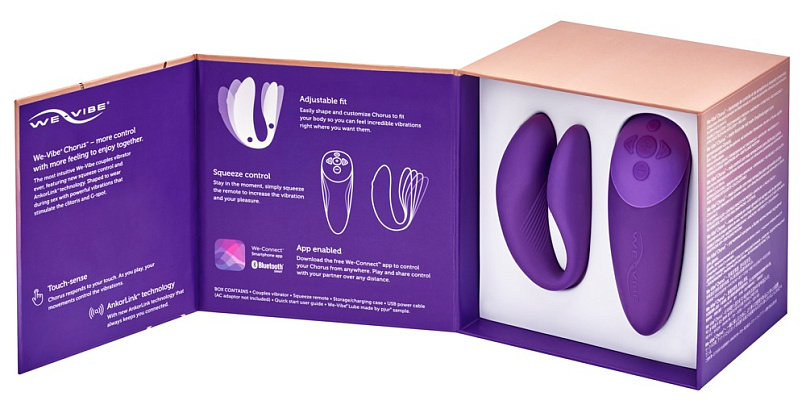 Вибратор для пар We-Vibe Chorus, фиолетовый