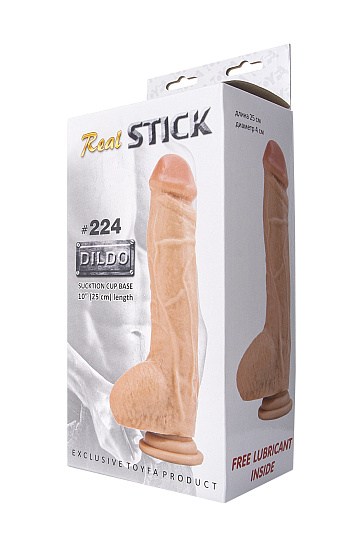 Фаллоимитатор RealStick #224 телесный как настоящий, 17 см