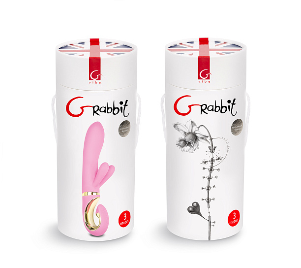 Вибратор-кролик отростком Gvibe Grabbit