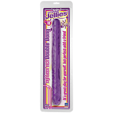 Фаллоимитатор двухсторонний Crystal Jellies фиолетовый 45,7 см