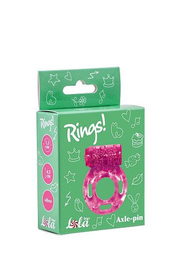 Эрекционное виброкольцо из серии Rings Axle-pin, розовое