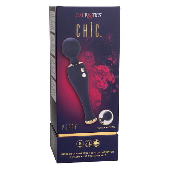 Вибромассажер с подвижной головкой CHIC POPPY WAND