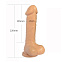 Фалоимитатор 8 Inch Carved DIldo, телесный