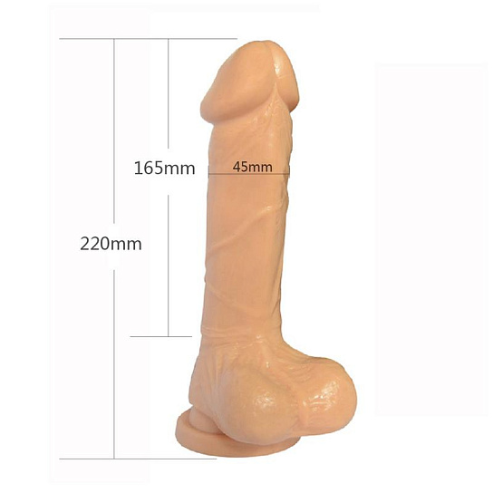 Фалоимитатор 8 Inch Carved DIldo, телесный