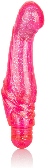 Необычный женский гелевый вибратор Sparkle G Glitz-Pink