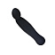Вибратор классической формы с гладкой загнутой головкой 16.5 см, черный