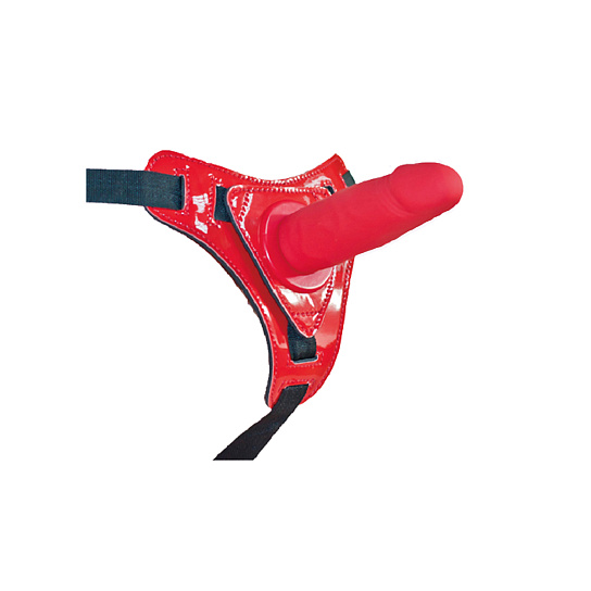 Трусики со сменной насадкой из силикона, 11 см, красные