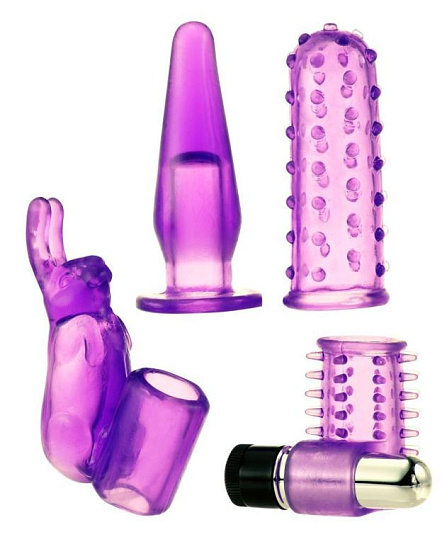 Вибромассажер для пар в наборе с насадками Foreplay Couples Kit