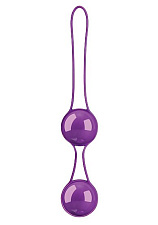 Вагинальные шарики на сцепке PLEASURE BALLS 2, фиолетовые
