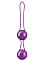 Вагинальные шарики на сцепке PLEASURE BALLS 2, фиолетовые