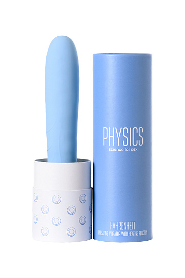 Вибратор с функцией нагрева PHYSICS FAHRENHEIT, 19 см, голубой