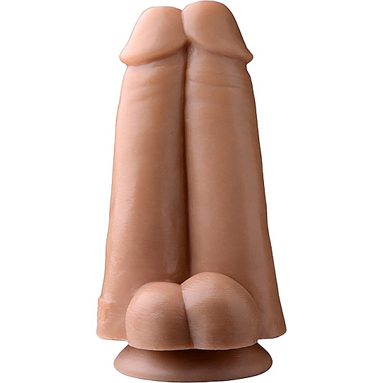 Фаллоимитатор Dual Dicks - Tom of Finland, телесный, 17 см