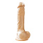 Реалистичный фаллоимитатор Colours - 8" Dildo, 19 см, бежевый