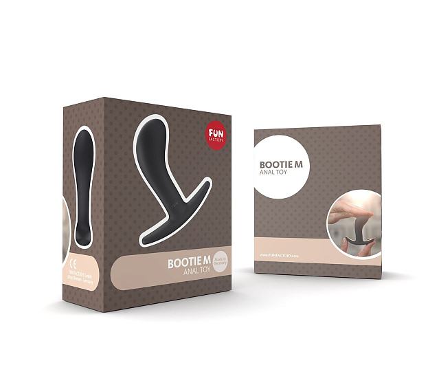 Анальная пробка BOOTIE medium из силикона, черная