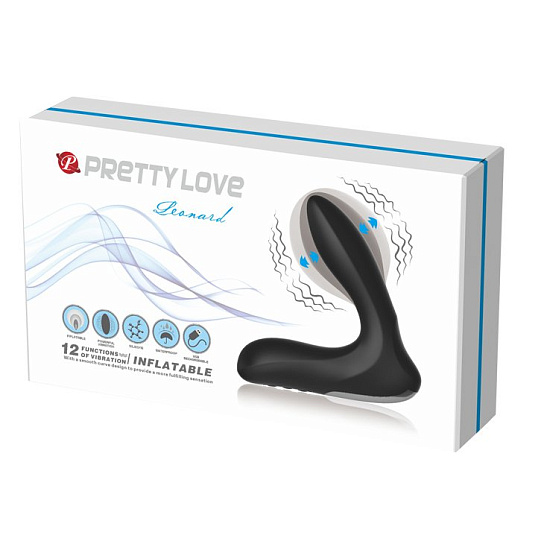 Вибратор простаты PrettyLove Leonard с функцией расширения