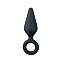 Анальный массажер из силикона Buttplug With Pull Ring Small
