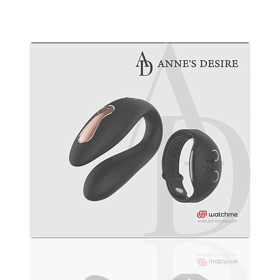 Вибромассажер для пар с пультом управления ANNE´S DESIRE DUAL PLEASURE, черный