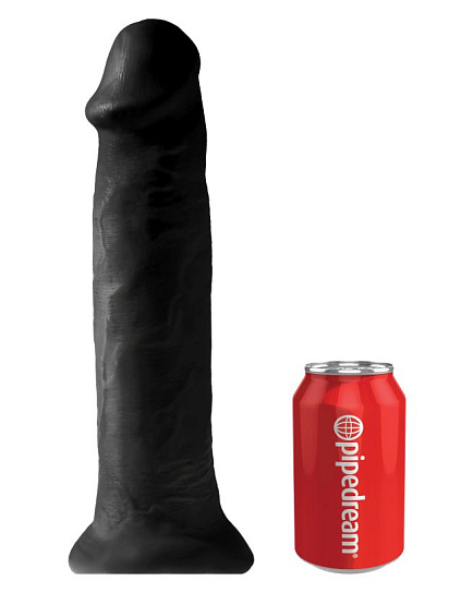 Гигант фаллоимитатор на присоске King Cock 14 Cock Flesh, 32 см, черный