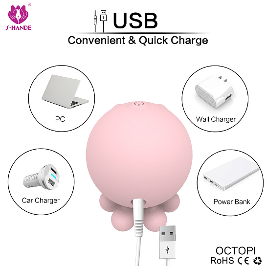 Вакуумный клиторальный стимулятор Octopi Осьминожка