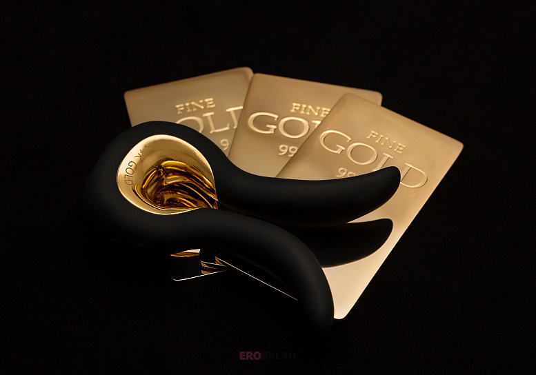 Вибратор Gvibe Mini Gold с золотым покрытием
