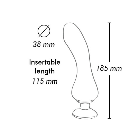 Вибратор с уникальным дизайном Shunga Sanya, черный