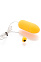 Гладкое виброяичко с выносным пультом, желтое