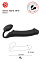 Безремневой страпон XL Strap-on-me 25.5 см, черный