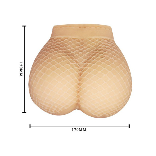 Мужской мастурбатор попка с двумя отверстиями с вибрацией