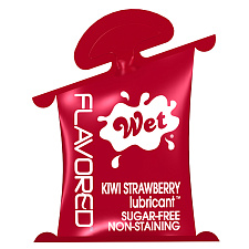 Оральный гель Wet Flavored Kiwi Strawberry, 10 мл