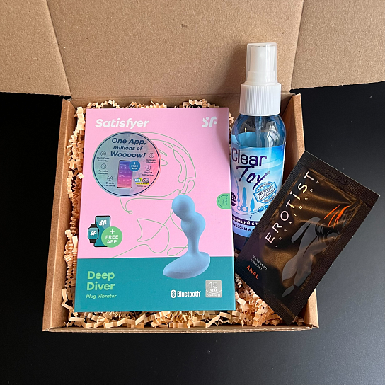 Эротический набор с вибромассажером Satisfyer Deep Diver