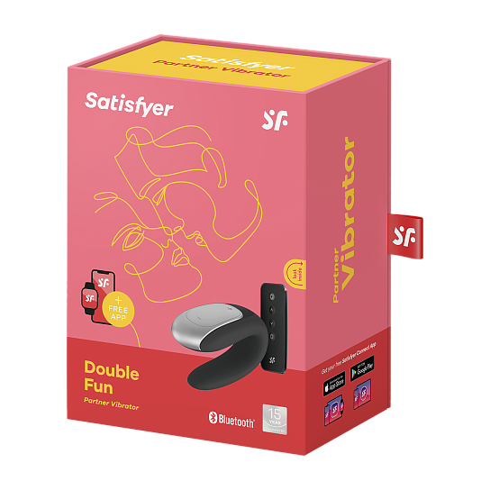 Вибратор для пар Satisfyer Double Fun, черный