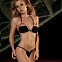 Эротичный комплект белья MIDNIGHT MESH, M/L