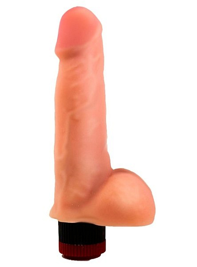 Вибромассажёр с мошонкой 17,5 см