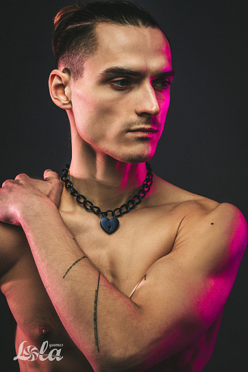 Ошейник в виде цепи EMBRACE, черный