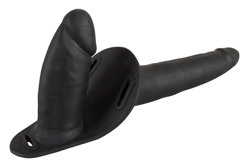 Двойной вагинально-анальный страпон Double Strap-On, 15 (8,5) см