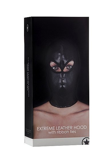Маска на лицо с открытыми глазами LEATHER HOOD