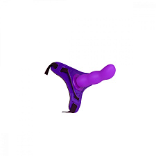 Женский страпон с трусиками 12.2 см, фиолетовый