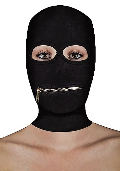 Маска с отверстиями для глаз и молнией в области рта ZIPPER