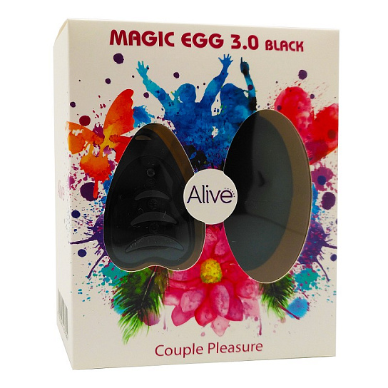 Виброяйцо с пультом управления Adrien Lastic Magic Egg 3.0, черное