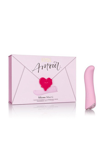 Небольшой женский вибромассажер для точки G - Amour Silicone Mini G