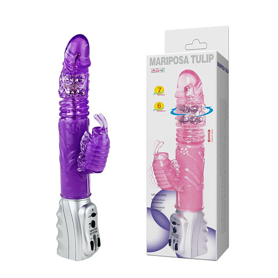 Baile Intim Lover вибратор-ротатор со насадкой для клитора