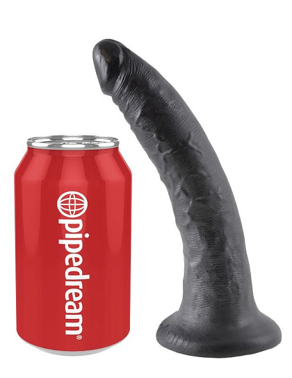 Реалистичный фаллоимитатор с присоской King Cock PipeDream 16.5 см, черный Реалистичный фаллоимитатор с присоской King Cock PipeDream 16.5 см, черный